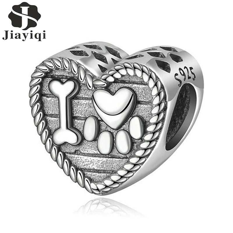 

Jiayiqi 2019 Fashion Silver 925 Jewelry Sterling Silver Charms European Beads Accessories Diy Bracelet Necklace For Women