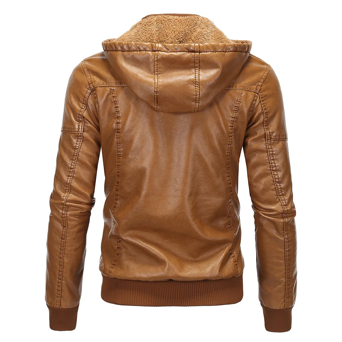 Marque Mâle Qualité Cuir D'hiver Veste Yellow Manteaux Pu En Hommes Fausse Haute Fourrure Polaire Survêtement Vestes Occasionnels Locomotive 2IbW9YeEDH