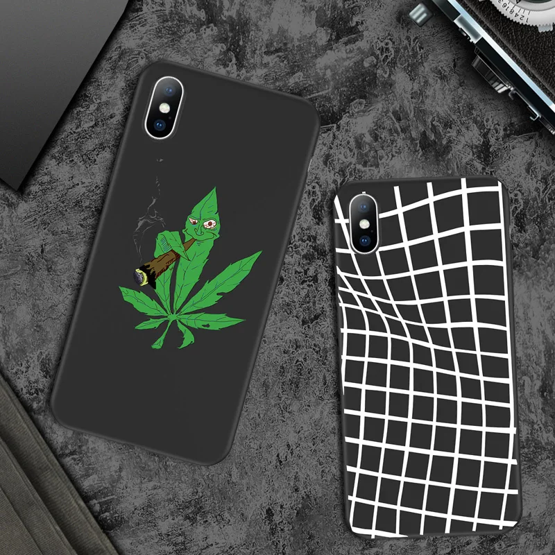 Lovebay Phone Case For iPhone 6 6s 7 8 Plus X XR XS Max 5 5S SE Cartoon Lover Funny Painted Soft TPU For iPhone X Couple Case