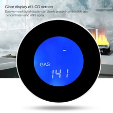 ЖК-дисплей wifi детектор утечки горючего газа бытовой умный датчик утечки газа