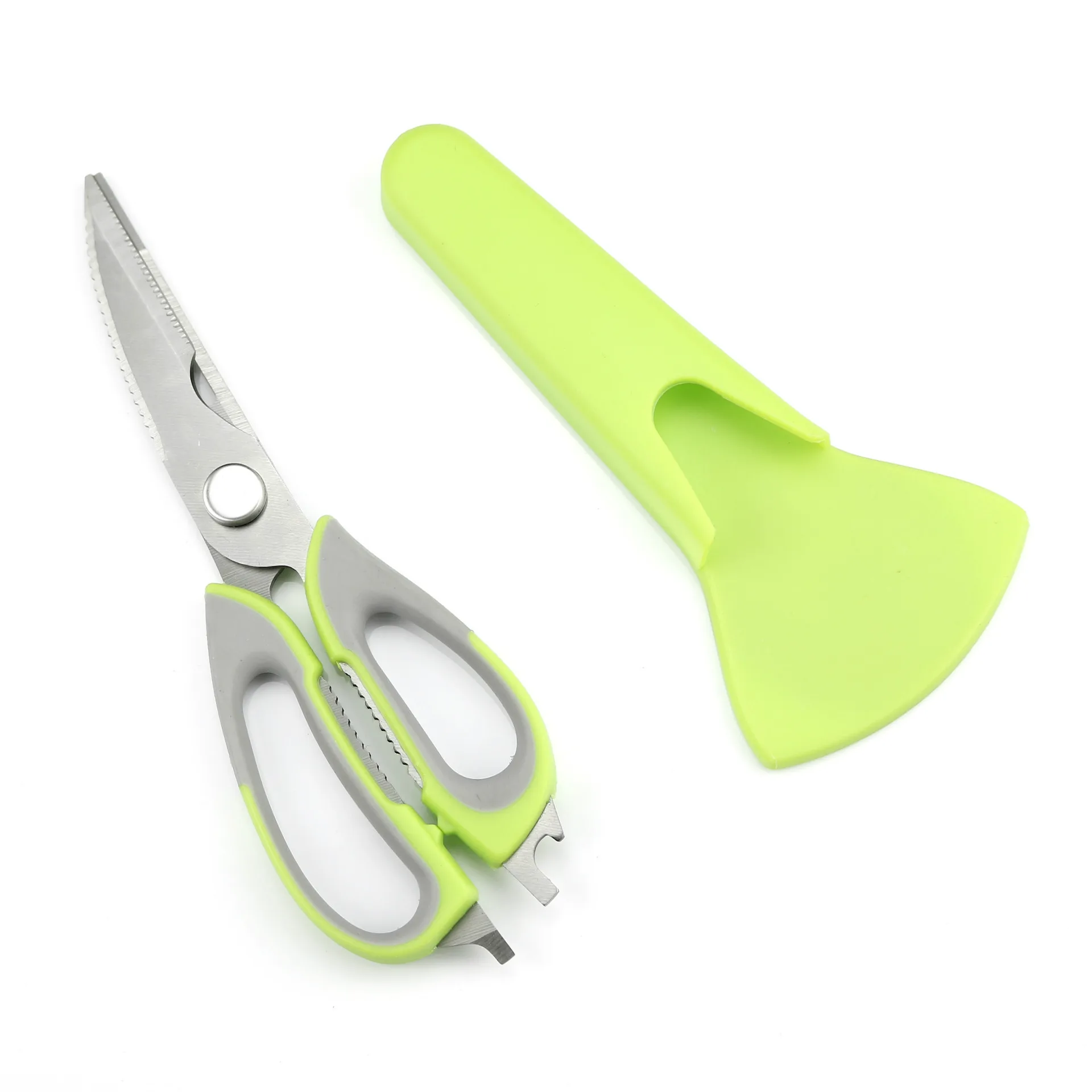 

Multi-Function Kitchen Scissors Cutter Knife Board Stainless Steel Kitchen Vegetable Knives Meat Cheese Meat Cut Kitchen Knifes