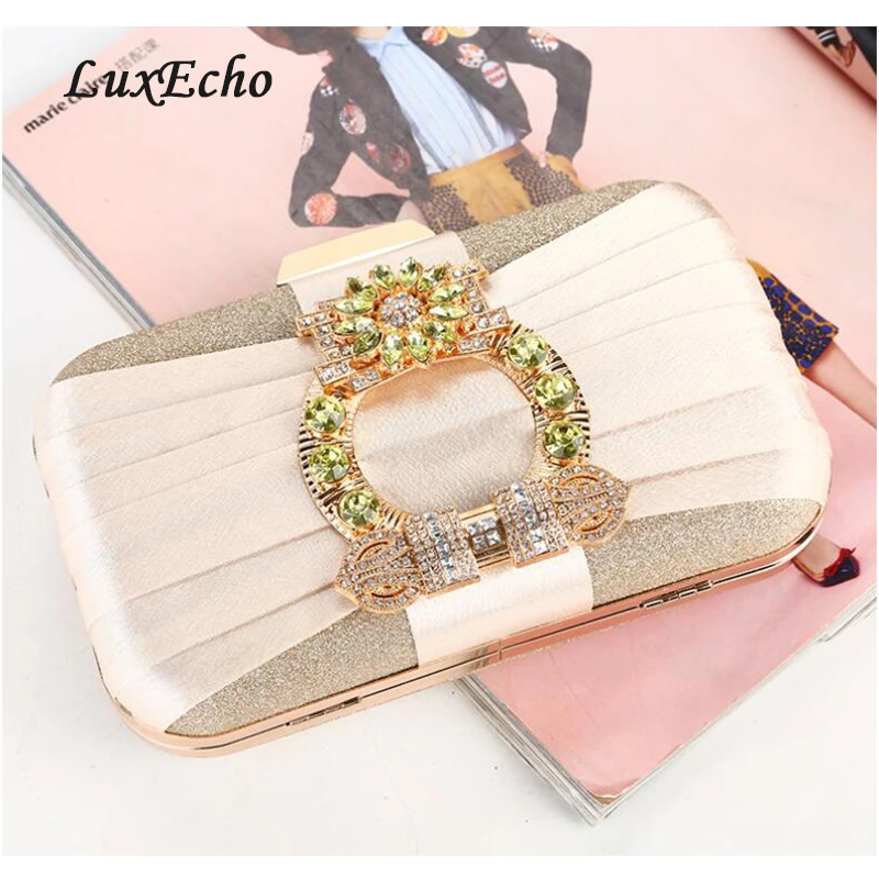 LuxEcho, novedad de hebilla los bolsos de noche el día, bolsos de moda para mujer, monedero nupcial boda, bolsos de hombro para fiesta| Bolsas de noche| - AliExpress
