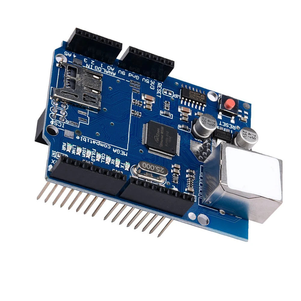 W5100 Щит Ethernet сетевой R3 для UNO Mega 2560 1280 328 UNR макетная плата с слот карты Micro SD