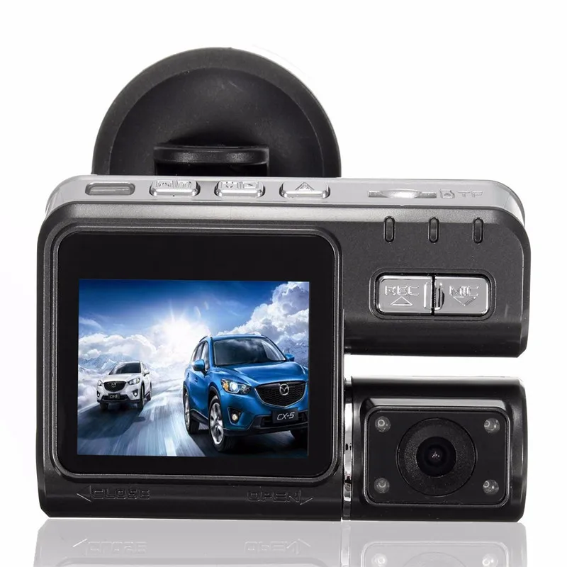 Автомобильный видеорегистратор Full HD 1080P с камерой заднего вида и двойным