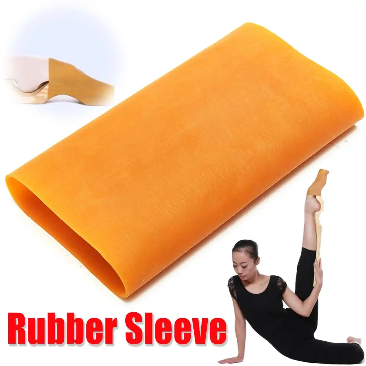 

Ballet Dancer Rubber Sleeve For Ballet Foot Stretcher Soft Elastic Foot Rubber Cuff Stretcher Arch Enhancer Dancing Gymnastics