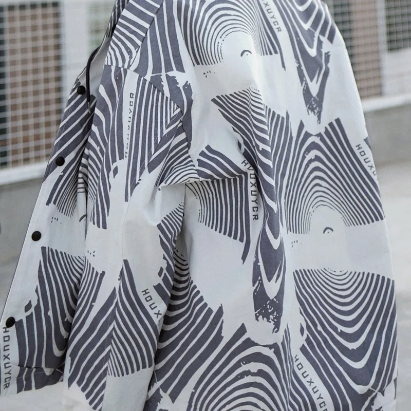 Autumn New Jacket Men Fashion Printing Casual Double-sided Jacket Man Streetwear Hip Hop Loose Bomber Jacket Wild Coat Male Autumn New Jacket Men Fashion Printing Casual Double-sided Jacket Man Streetwear Hip Hop Loose Bomber Jacket Wild Coat Male