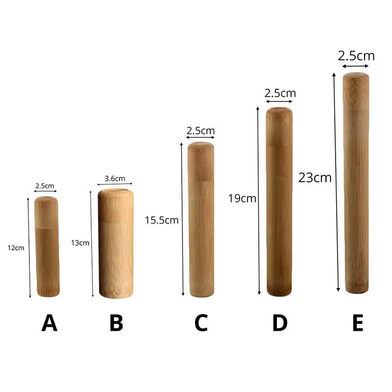 Бамбуковый ароматный тюбик натуральный экологичный портативный чайный ящик Caddy Candy Jar