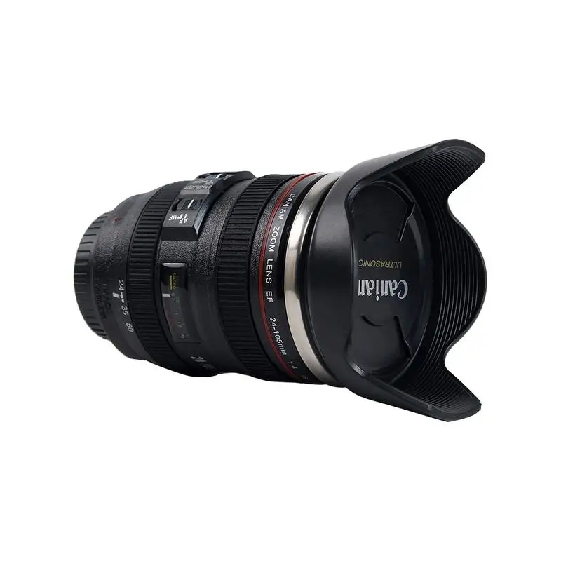 Кружка для объектива камеры 400 мл креативная портативная чашка Canon из нержавеющей