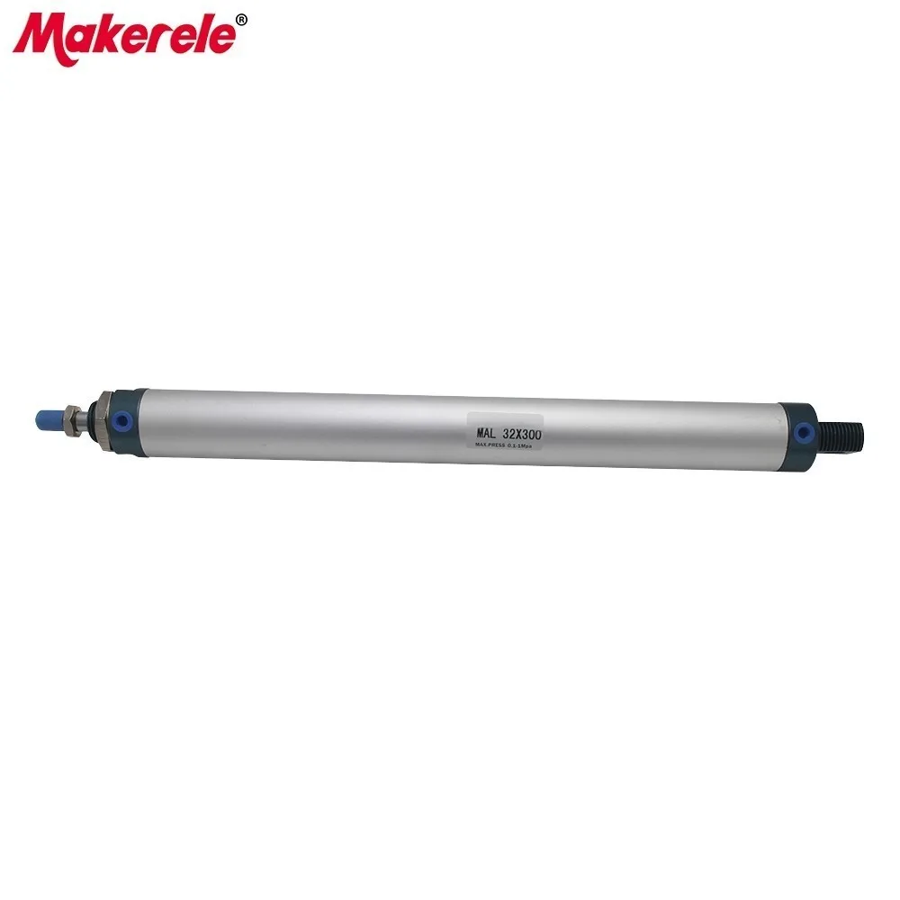 

Micro Pneumatic Cylinder Double Acting Type Aluminum Alloy Cylinder 32mm Bore 300 Stroke Air Cylinders MAL32-300-CA