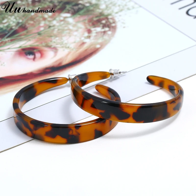 

Classic Acrylic Round Hoop Earrings for Women 2019 Fashion Jewelry Aros Brinco Oorbellen Earring Aretes Brincos Orecchin Earing