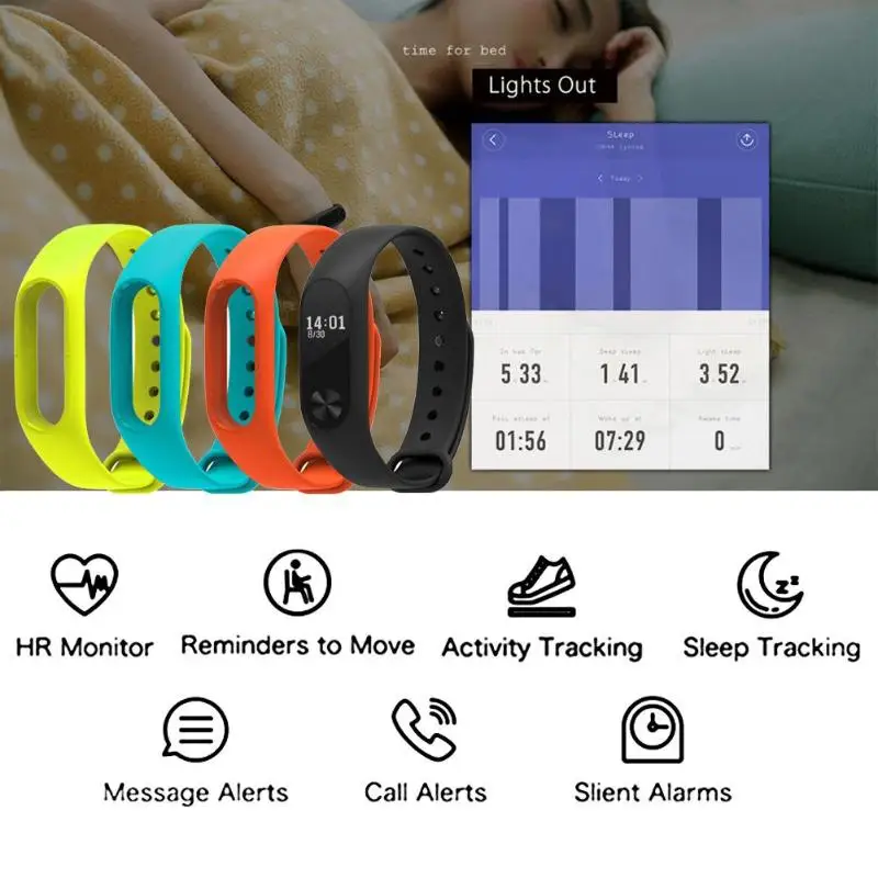 Xiaomi mi Band 2 Смарт фитнес-трекер Браслет OLED экран mi band 2 монитор сердечного ритма браслет часы Xiao mi Band 2