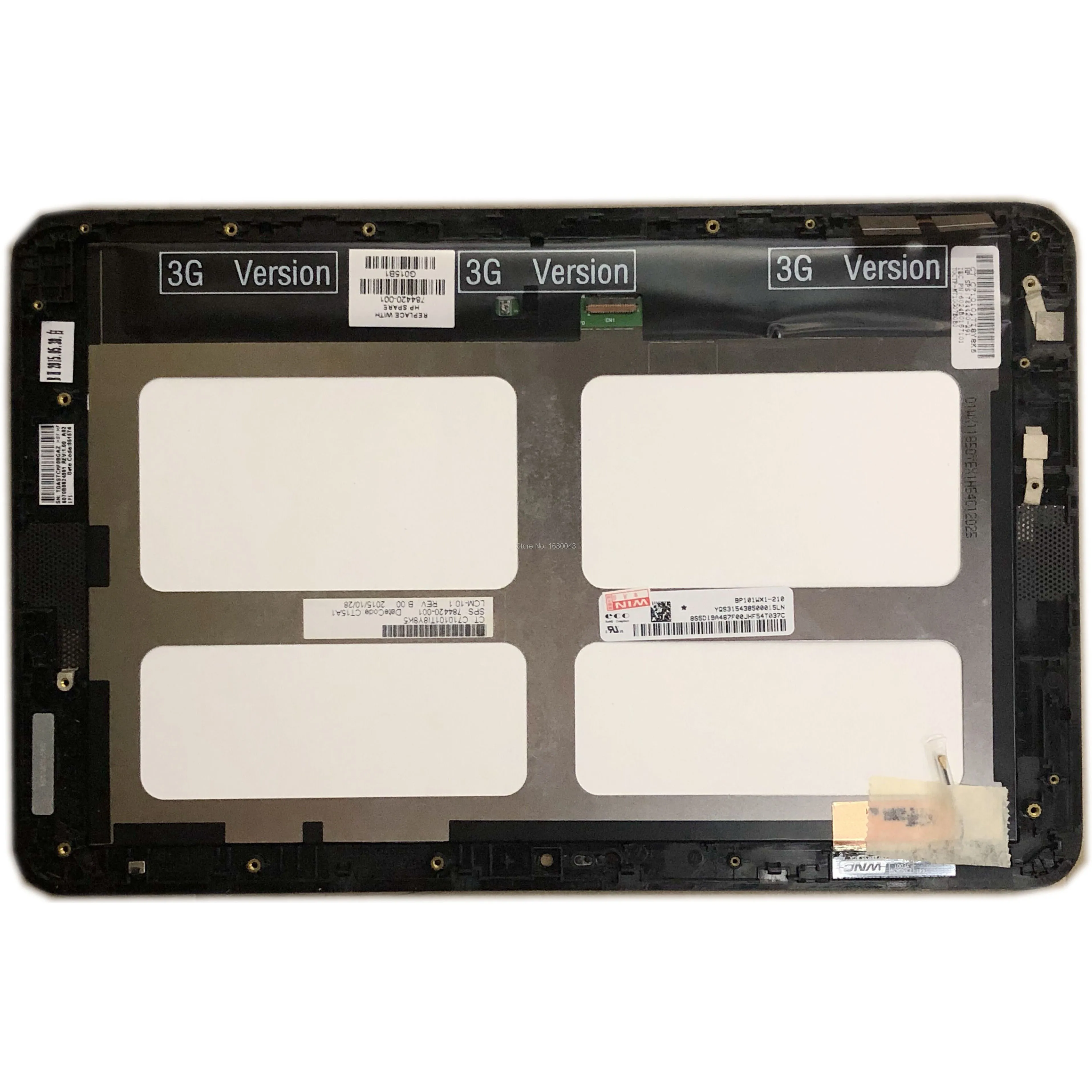 

BP101WX1-210 LCD LED Touch Screen Digitizer Assembly with Frame For HP Pavilion X2 10-K 10-K010NR 10-K010WM 3G Version