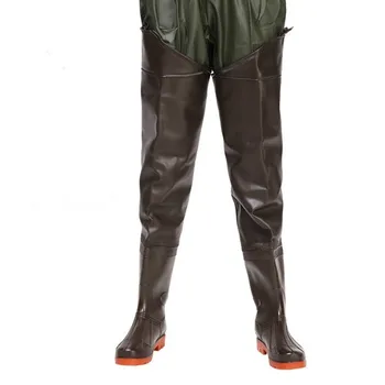 Lightweight Outdoor Hunting Fishing Waterproof Wading Pants Underwater Catch Fish Wearproof Breathable Half Body Waders Trousers