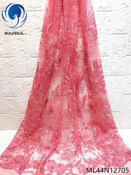 

BEAUTIFICAL luxury african lace fabric nigeria quality lace fabric bridal lace fabrics high quality 2019 sales product ML44N127