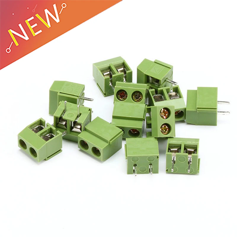 

10Pcs/Lot KF126-5.0-2P KF126 2Pin 5.0mm Straight Pin PCB Screw Terminal Block ROHS 250V/8A