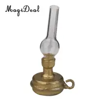 Винтажная 1 шт. 1:12 металлическая керосиновая лампа масляная лампа Модель для кукольного дома гостиная сад миниатюрный Декор Acc игрушка