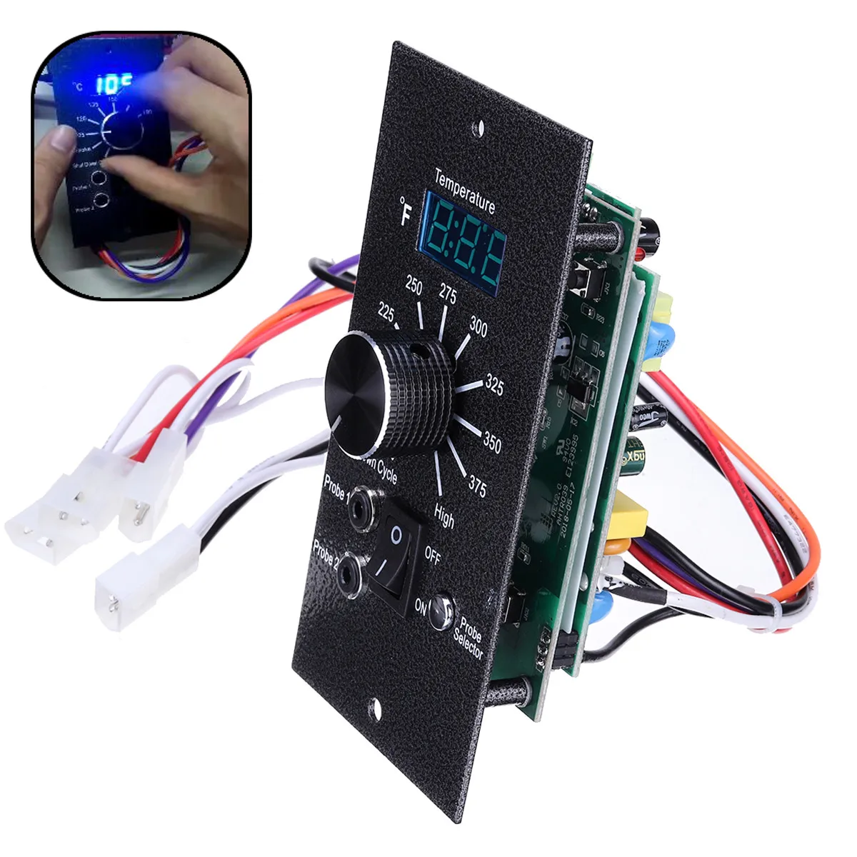 

Fahrenheit 120V Digital Thermostat Controller Board Replacement Oven Traeger Pellet Grill Fireplace Parts Temperature Control