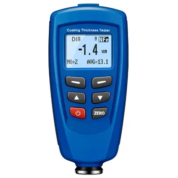 

Digital Paint Coating Thickness Gauge Meter Tester 0~1250um with Built-in Auto F & NF Probe + USB Cable + CD software