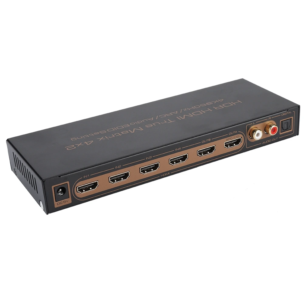 100 240 В 4x2 4K 60 Гц HDMI многоцелевой экран бесшовный переключатель с поддержкой HDR/Dolby