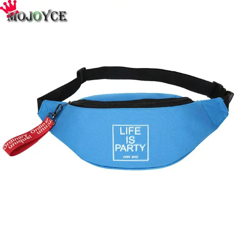

Women Sports Waist Bag Casual Unisex Canvas Shoulder Crossbody Packs Fanny Chest Belt Bag