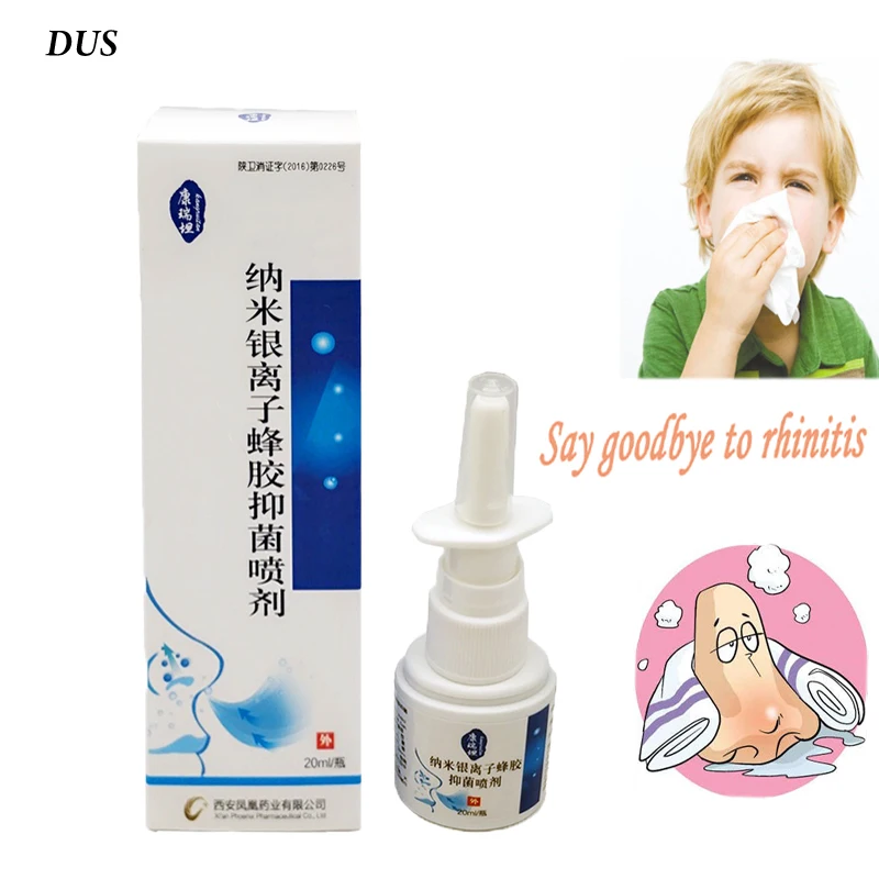 

3bottles Silver Ion Propolis Antibacterial Spray Nasal Cure Rhinitis Sinusitis Nose Spray Bottle Anti-snore Apparatu Health Care