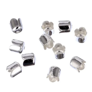 

Hot 50pcs/lot Diameter 7mm Tassel Caps Inner Golden Silvery DIY Findings laciness Metal Jewelry Marking Wholesale