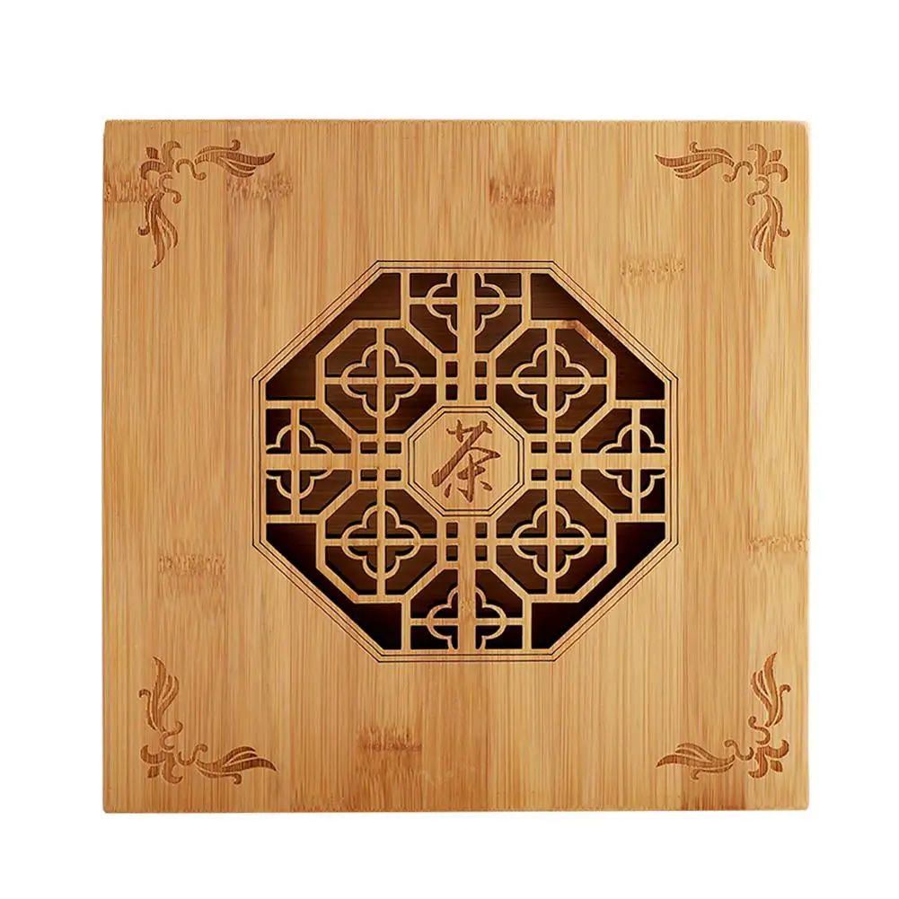 

Drawer Type Carved Lightproof Dust-proof Natural Bamboo Storage Box for Tea Cake Tea Storage Box