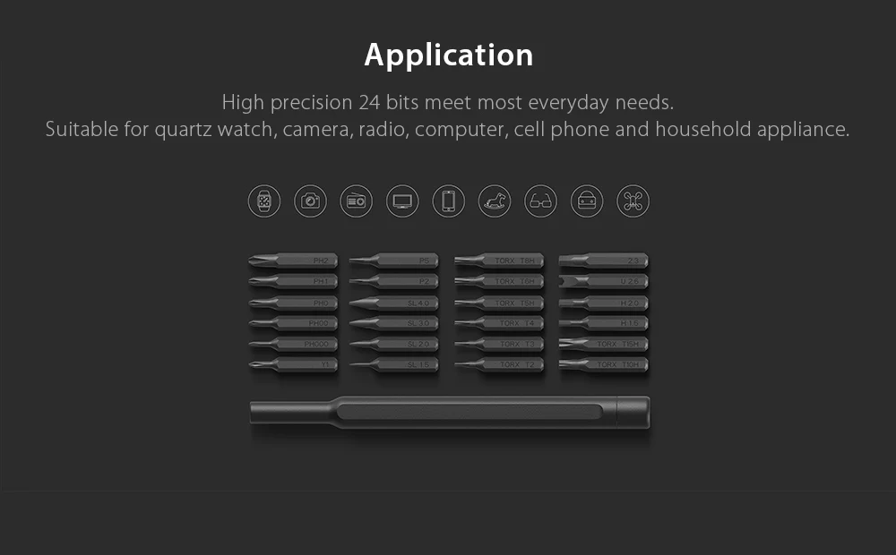 Xiaomi Wiha 24 в 1 Набор прецизионных отверток магнитные биты Xiaomi Home Kit Инструменты для ремонта DIY Набор отверток для ремонтных работ