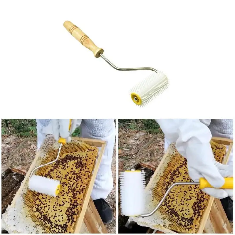 

Plastic White Needle Roller Honey Extracting Tool 32cm Uncapping Fork Hot Sale
