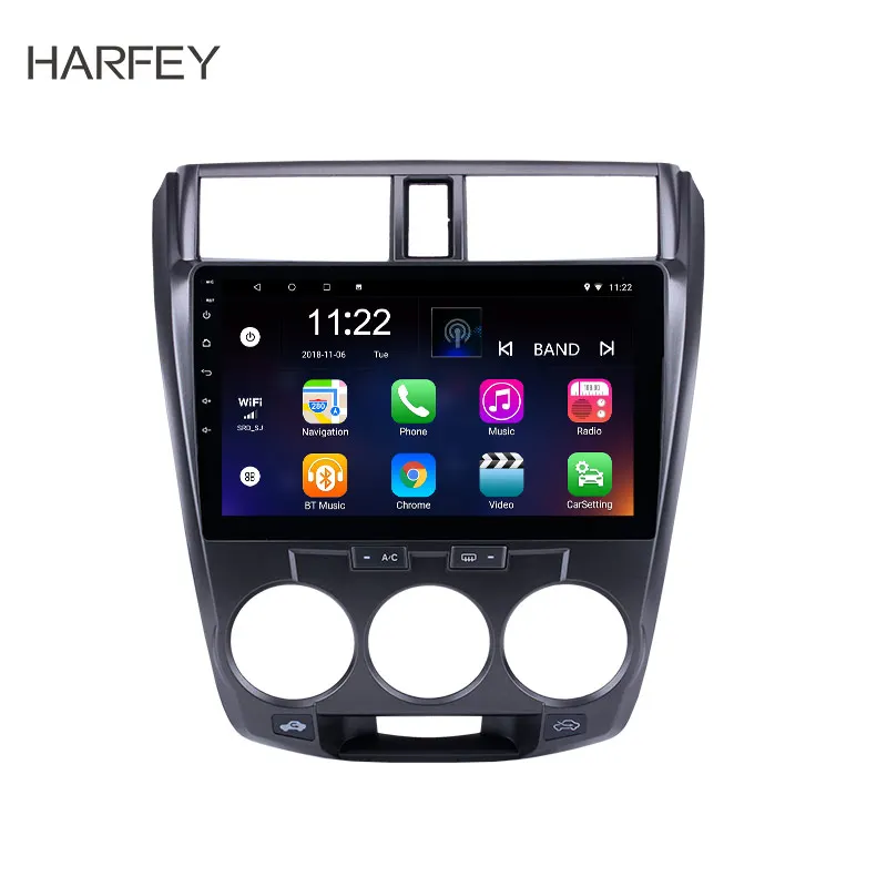 Harfey 2 Din 10 1 &quotAndroid 6 0/8 автомобильное радио для Honda CITY 2011 2012 2013 2014 2015 2016 GPS Гб RAM