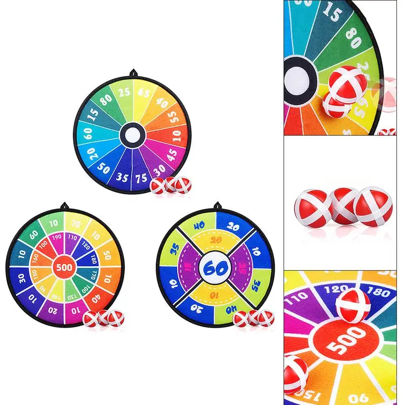 

2019 Sticky Ball Darts Board Family Lawn Game Toys For Children Kids Sandbags Throwing Indoor Outdoor Parent-child Interaction