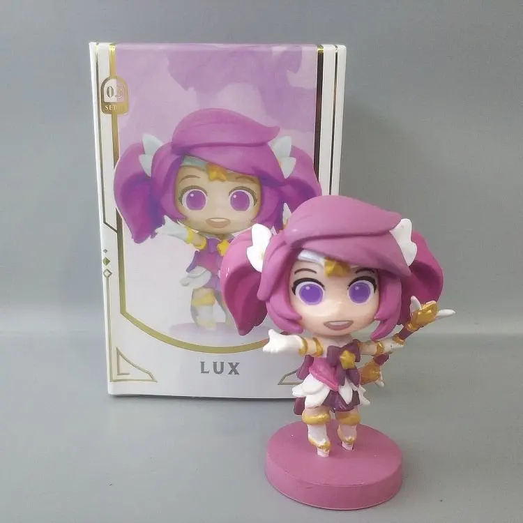 5 шт./компл. мультяшная аниме экшн фигурка Magic Girls Jinx Lux LuLu Janna Q версия модели