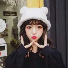 Pelosi отправка шляп мама осень и зима прекрасный сладкий волос рыбак шапка. На открытом воздухе японский все-матч держать теплый таз шапка прилива