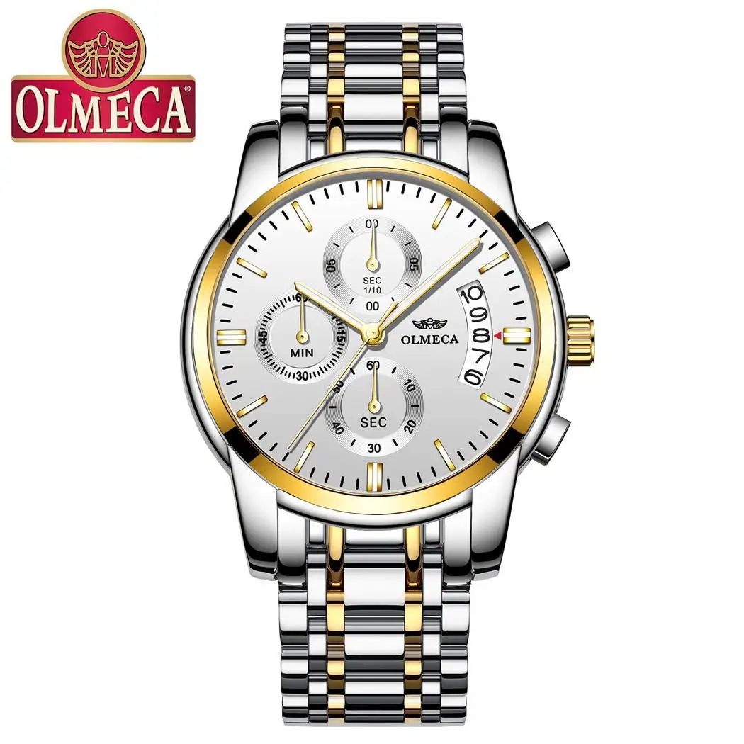 

Men Business Casual Alloy Quartz Waterpoof Push Button Hidden Clasp Round 30 Meters Watch