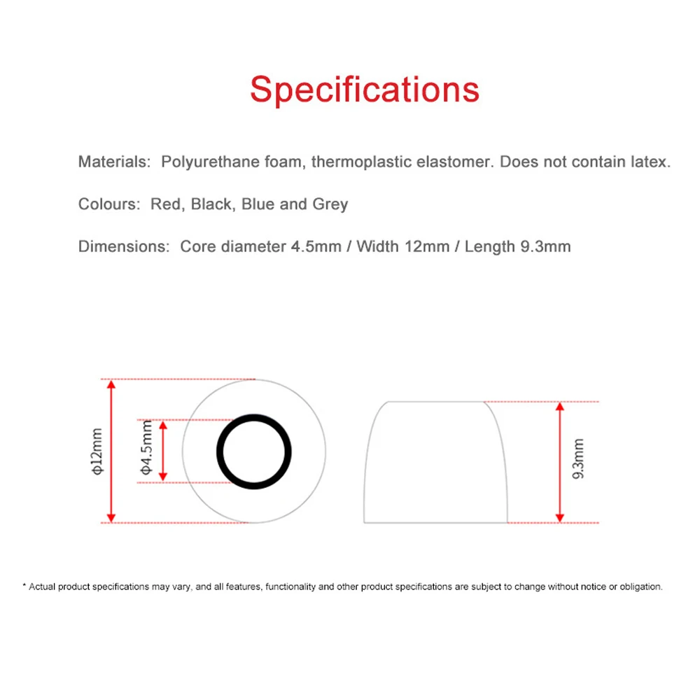 1 пара/2 шт T400 наушники наконечники пены памяти губка для ушей для наушников 4,5-5 мм Калибр гарнитура аксессуары Наушники