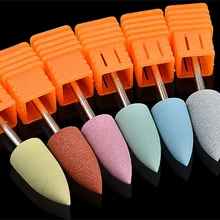 Силиконовые ногтей сверла для Электрический Маникюр машина полировальные инструменты шлифовальные станки аксессуары для ухода за ногтями 200 шт