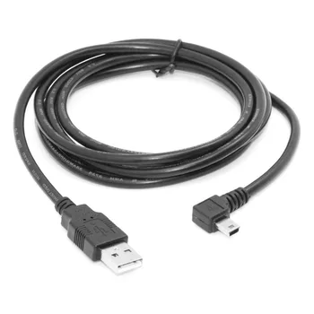 

Zihan 10pcs/lot 5M 3M 1.8M 0.5M Mini USB B Type 5pin Male Up Down Left Right Angled 90 Degree to USB 2.0 Male Data Cable