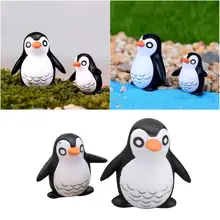 6 шт. DIY ремесла мини смолы Пингвин миниатюрная фигурка рождественские фигурки для сказочных садовых гномов моховые террариумы украшения