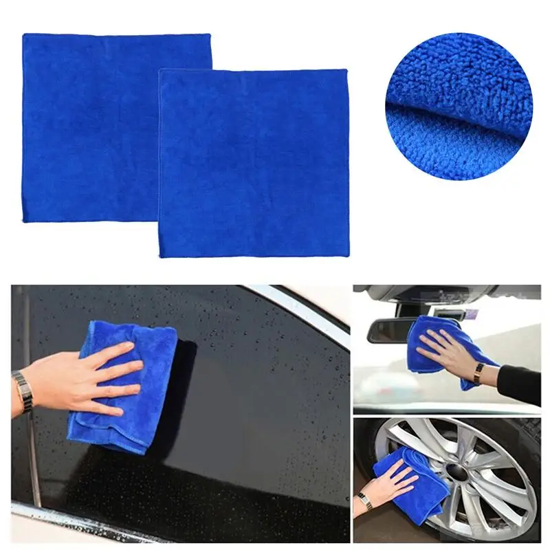 2pcs Car Wash Cloth Wax Polishing Duster Nano Microfiber Cleaning Towels Drying For Home Kitchen Bathroom Sports | Автомобили и