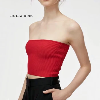 

Women Knit Tube Top Bodycon fit Knitting Tube Top