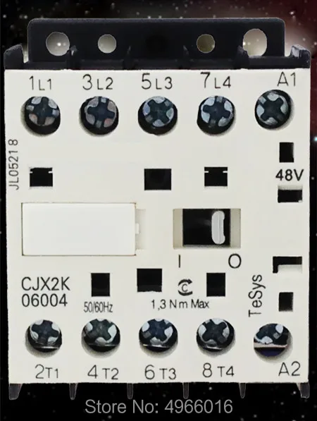 Оригинальный серии K миниатюрный контактор CJX2-K0610 LC-K NC6-0610 6A катушки Напряжение