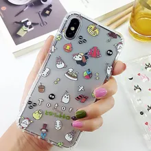 

TN Christmas Gift TPU Soft Clear Coque For Apple iPhone X XR XS MAX Silicone Back Cover for iPhone 6s 6 8 7 Plus S 6plus Capa CT