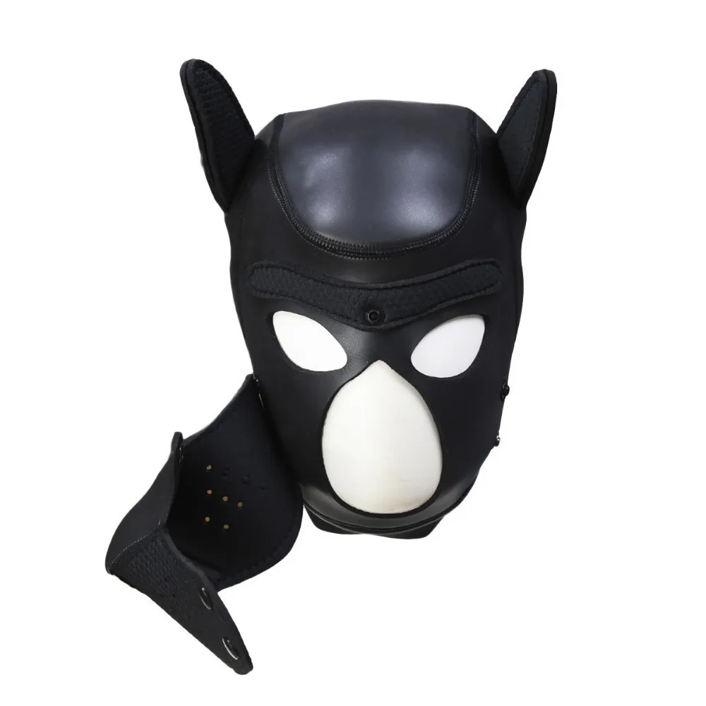 Best Sexy Dog BDSM Bondage Puppy Play Hoods Slave Rubber Pup Mask Fetish Adult Games Couples SM Flirting Games Toys For Erotic Hoods