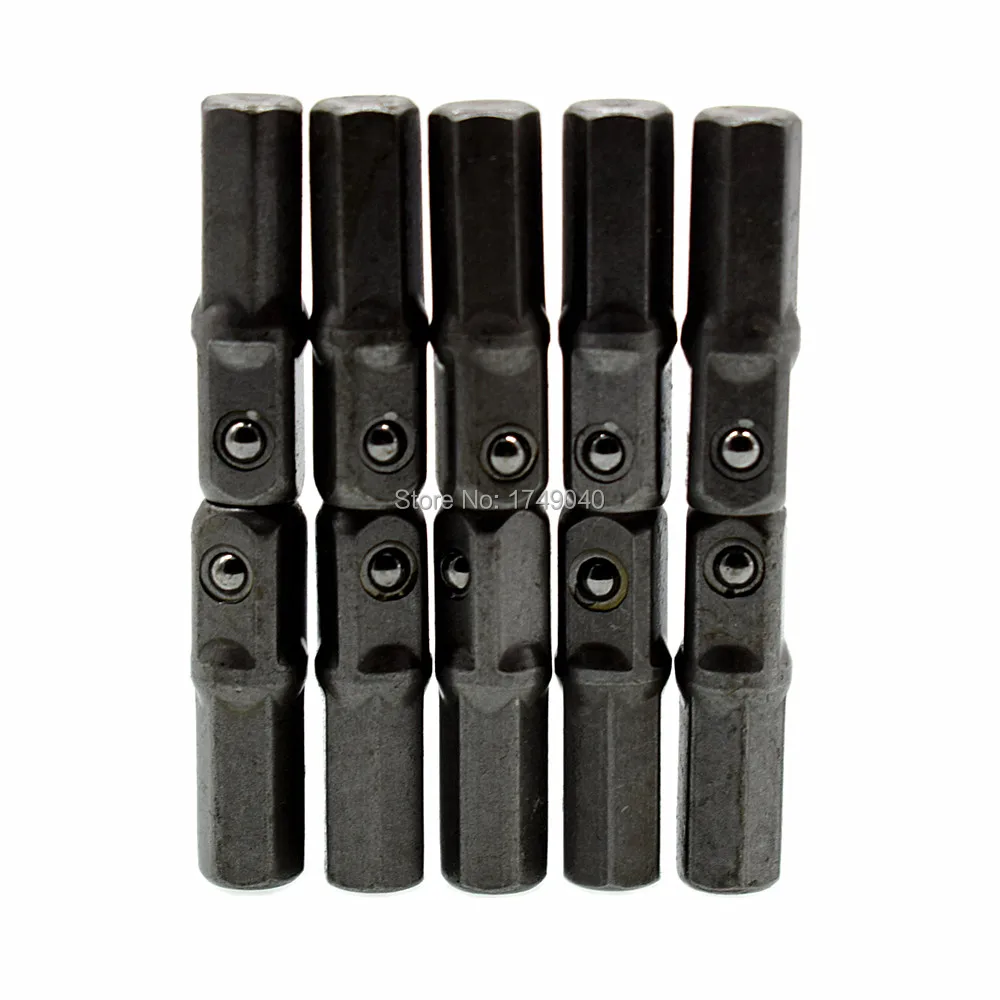 

10 Piece Socket Bit Adapter Converter Set 1/4" Hex Shank Impact Drill Drive to 1/4" Square Drive Socket Adapter Tools 25mm Long