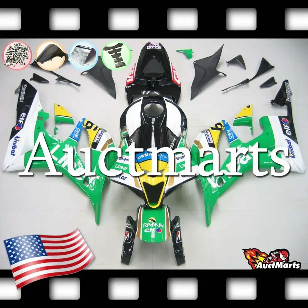 Для Honda CBR600RR CBR 600 RR 2007 2008 07 08 комплект обтекателей АБС-пластик (P/N: 1h93) | Автомобили и