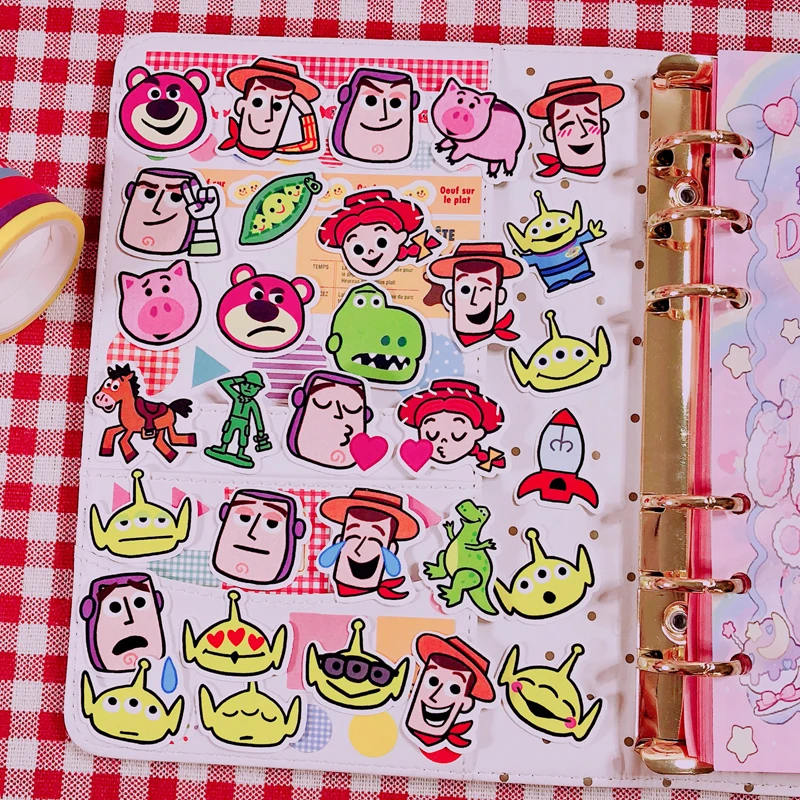 30Pcs/Pack Korean Cute Decorative Stickers Cartoon Mobile Phone Sticker Bag Album Stickers Scrapbooking Diary Toy Club Stickers