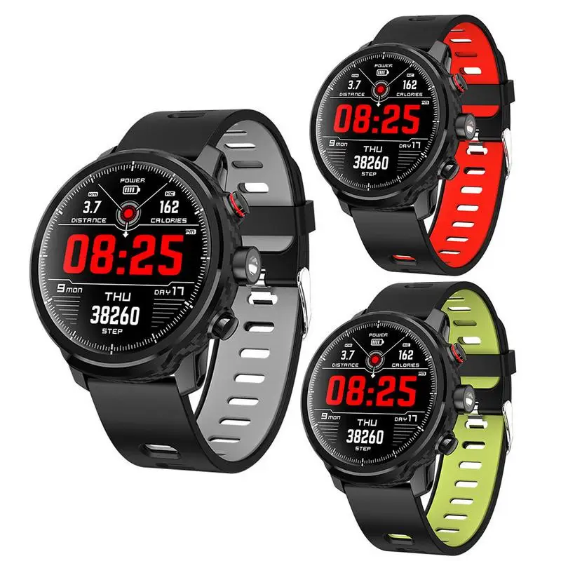 

L5 long-lasting battery IP68 waterproof smart bracelet for Android IOS full-screen touch LED lighting health management