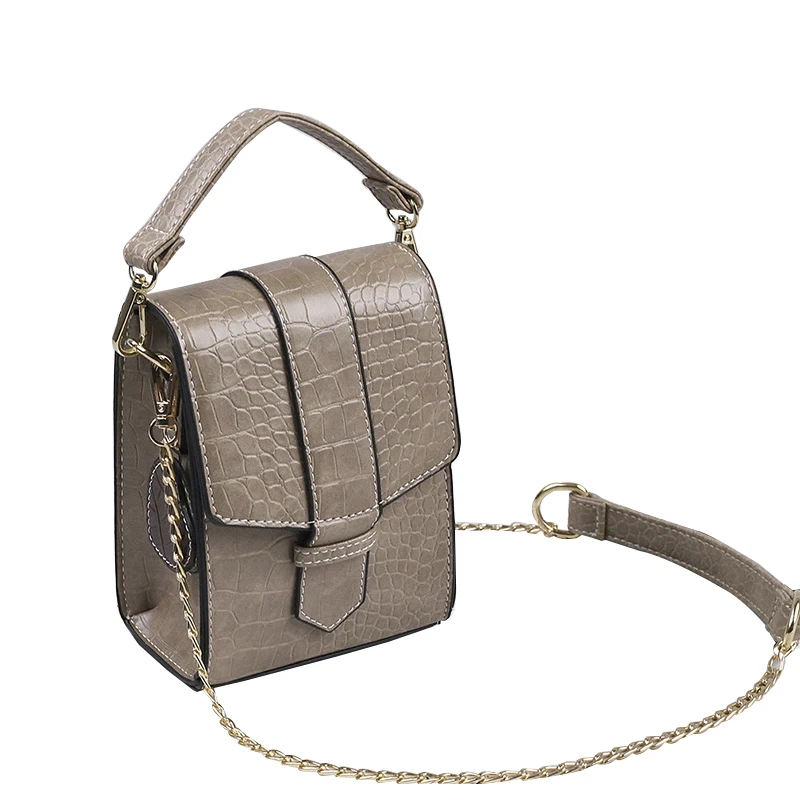 

Fashion Women Handbags PU Leather Alligaor Solid Color Brief Design Ladies Shoulder Bag Female Small Messenger Bag