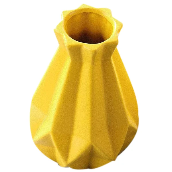 

Europe Brief Matt Diamond Porcelain Vase Modern Fashion Ceramic Flower Vase Room Study Hallway Home Wedding Decoration