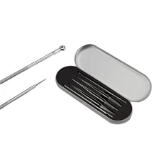 5 шт. удаления угрей изогнутый комплект пинцетов Comedone удаление акне набор инструментов для лечения лица дефект кожи